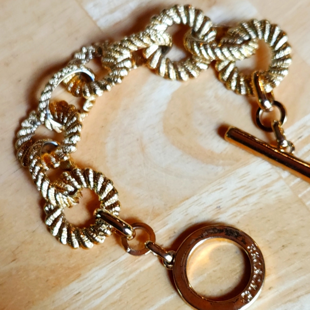 C Wonder Gold Tone Rope Link Bracelet